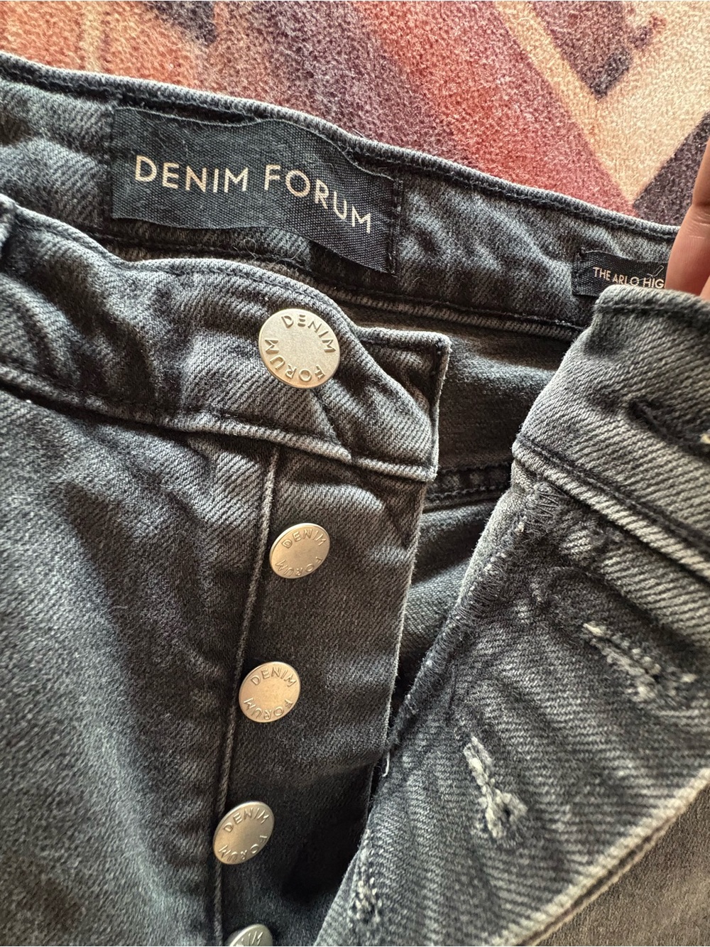 Denim Forum The Arlo High Rise Straight Jeans – 28L | Size 27 Black Casual - Picture 11 of 13